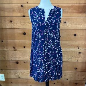 Gap swing button down floral dress
